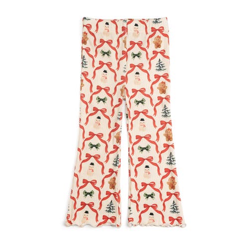 Sweet Wink Christmas Cutie Flare Legging In Neutral