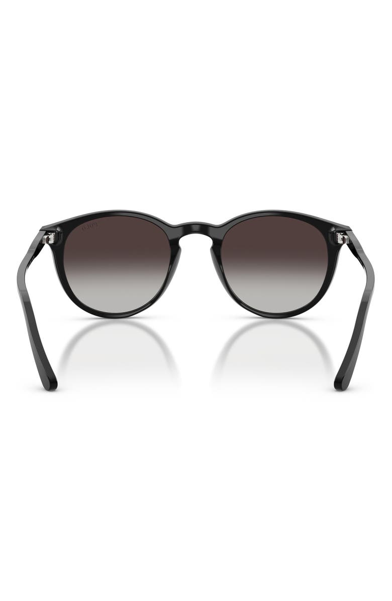 Polo Ralph Lauren Phantos 50mm Sunglasses, Alternate, color, Shiny Black / Gradient Grey
