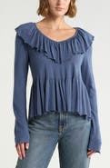 Melrose and Market Long Sleeve Ruffle Sweater
