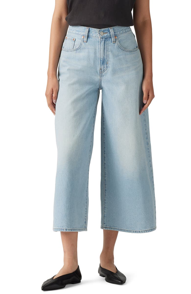 Levi's<sup>®</sup> XL High Waist Crop Culotte Jeans, Main, color, Pick Sides No Tack