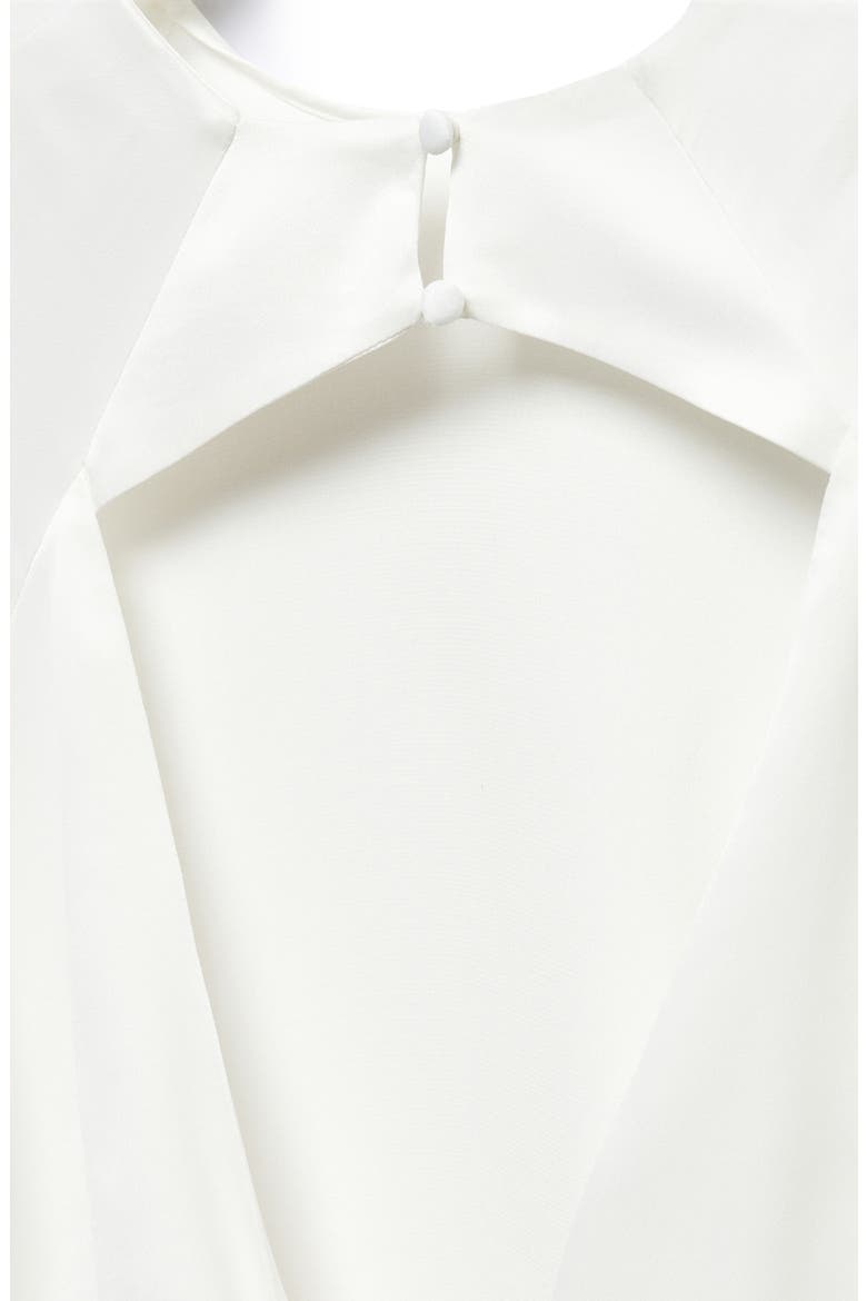 Tie Back Crop Top, Alternate, color, ECRU