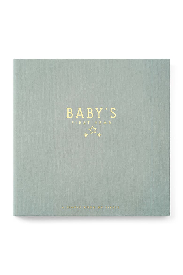 'Baby's First Year' Celestial Skies Memory Book, Main, color, HEATHER SAGE