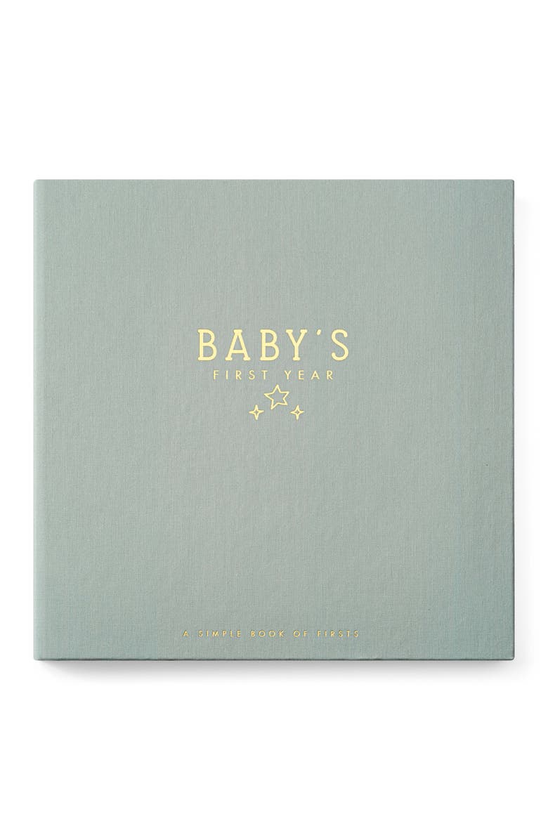 Lucy Darling 'Baby's First Year' Celestial Skies Memory Book, Main, color, Heather Sage