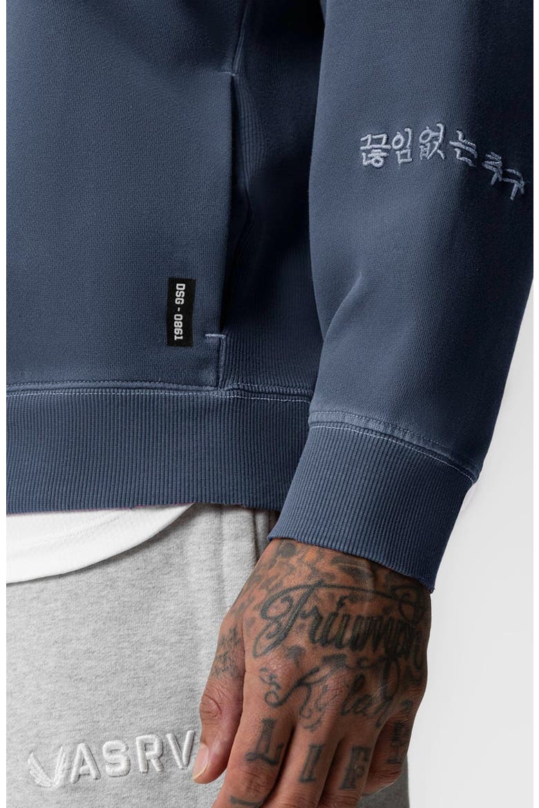 Tech Essential Distressed Crewneck, Alternate, color, Faded Navy