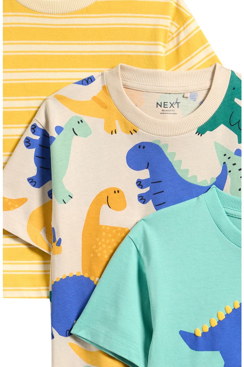 Kids' 3-Pack Assorted Graphic T-Shirts, Alternate, color, YELLOW/ BLUE ASSORTED