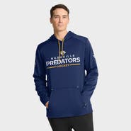 FANATICS Men's Fanatics Navy Nashville Predators Authentic Pro Rink Hoodie