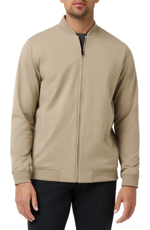 Stretch Cotton Bomber Jacket