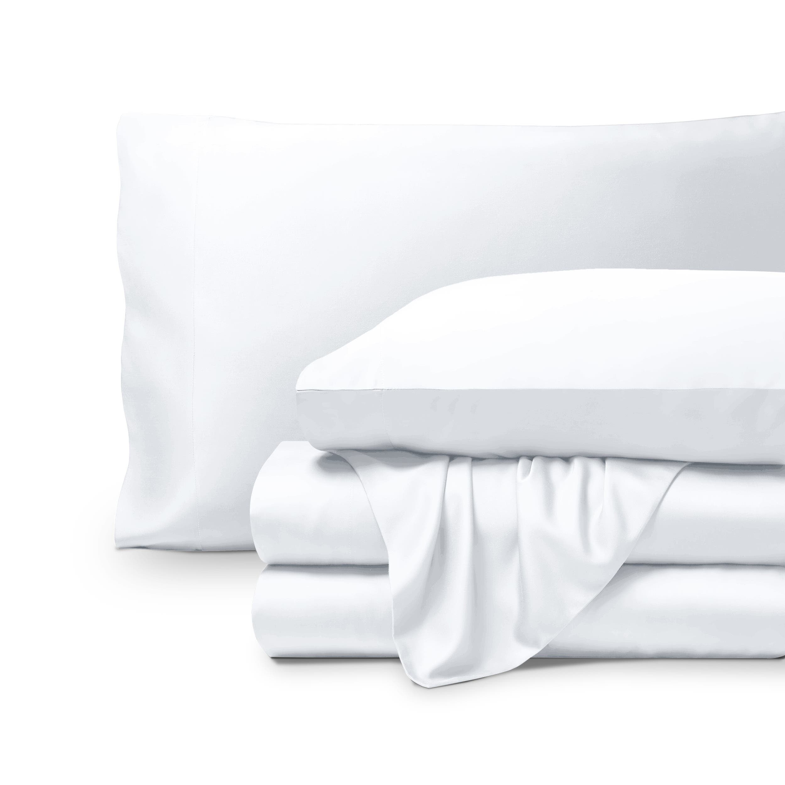Bare Home Cooling Rayon Sheet Set In White