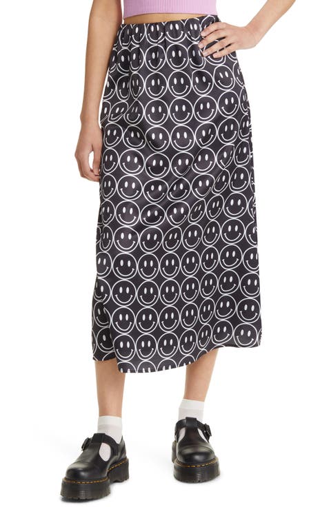 Satin Midi Skirt