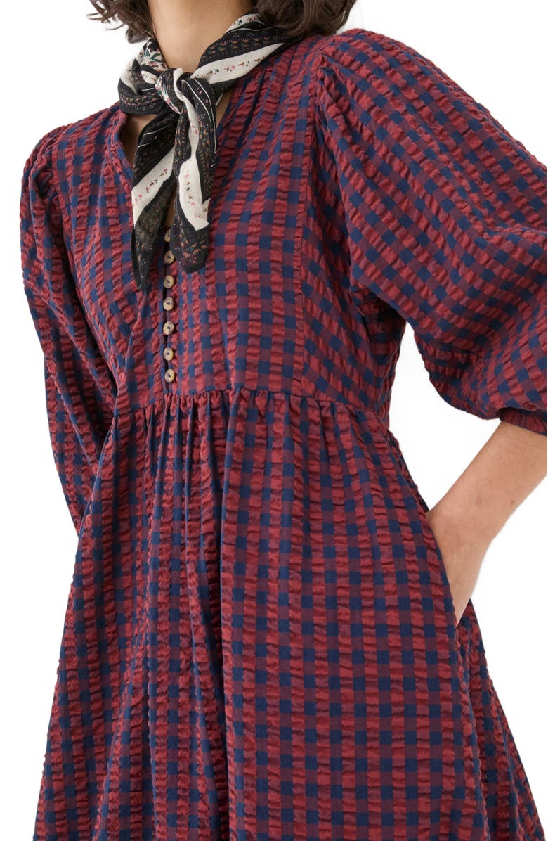 FatFace Women's Ceil Gingham Midi Dress, Alternate, color, 