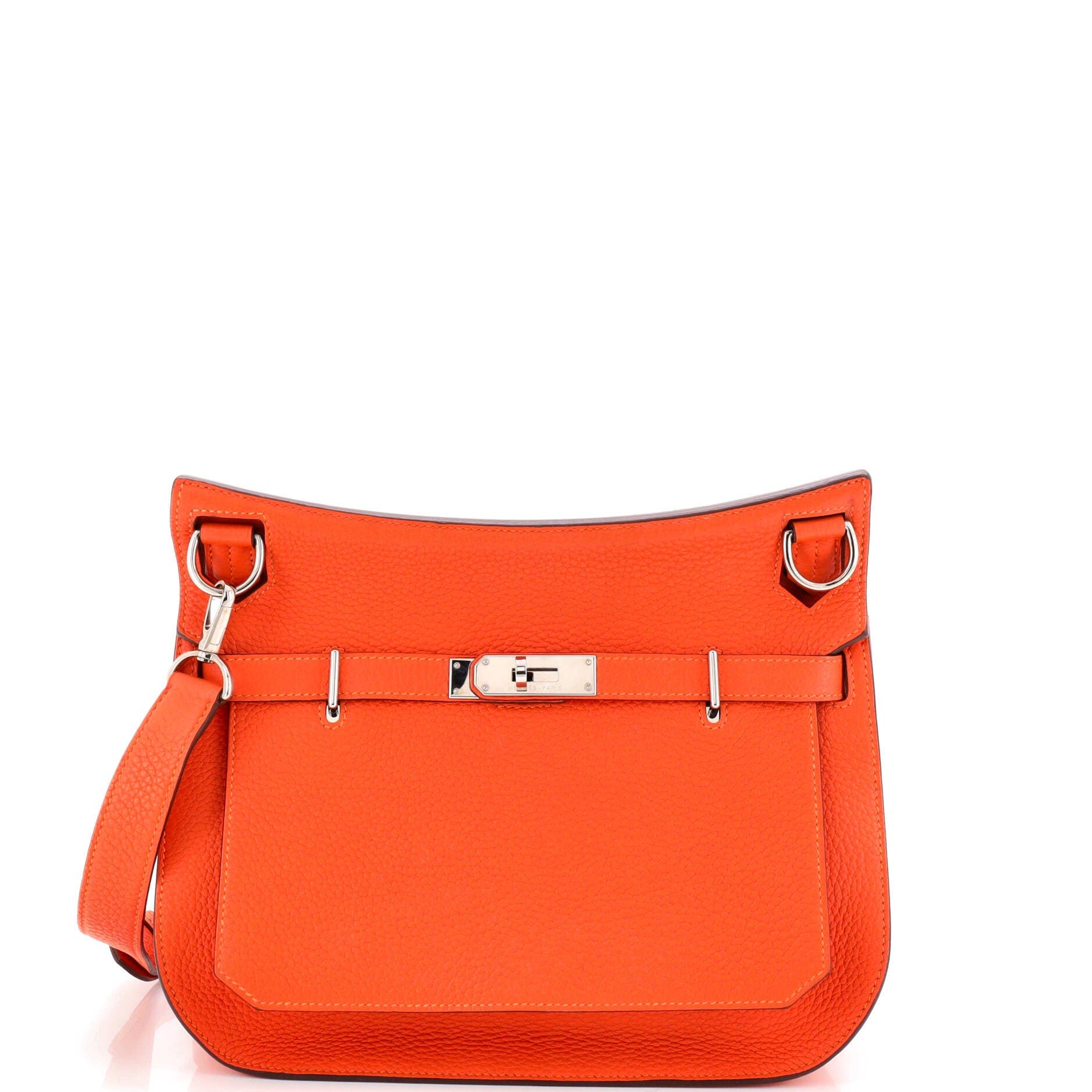Pre-Owned Hermes Jypsiere Bag Clemence 28, Main, color, Feu
