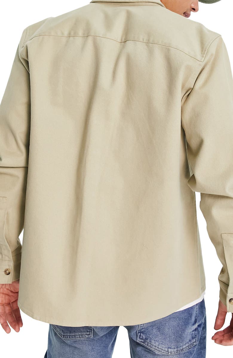 ASOS DESIGN Cotton Shacket | Nordstrom