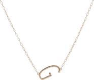 Alex and Ani Gold Elongated Initial Pendant Necklace