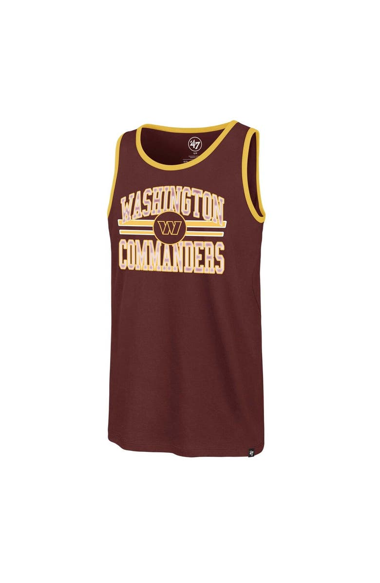 '47 Men's '47 Burgundy Washington Commanders Winger Franklin Tank Top, Alternate, color, Burgundy