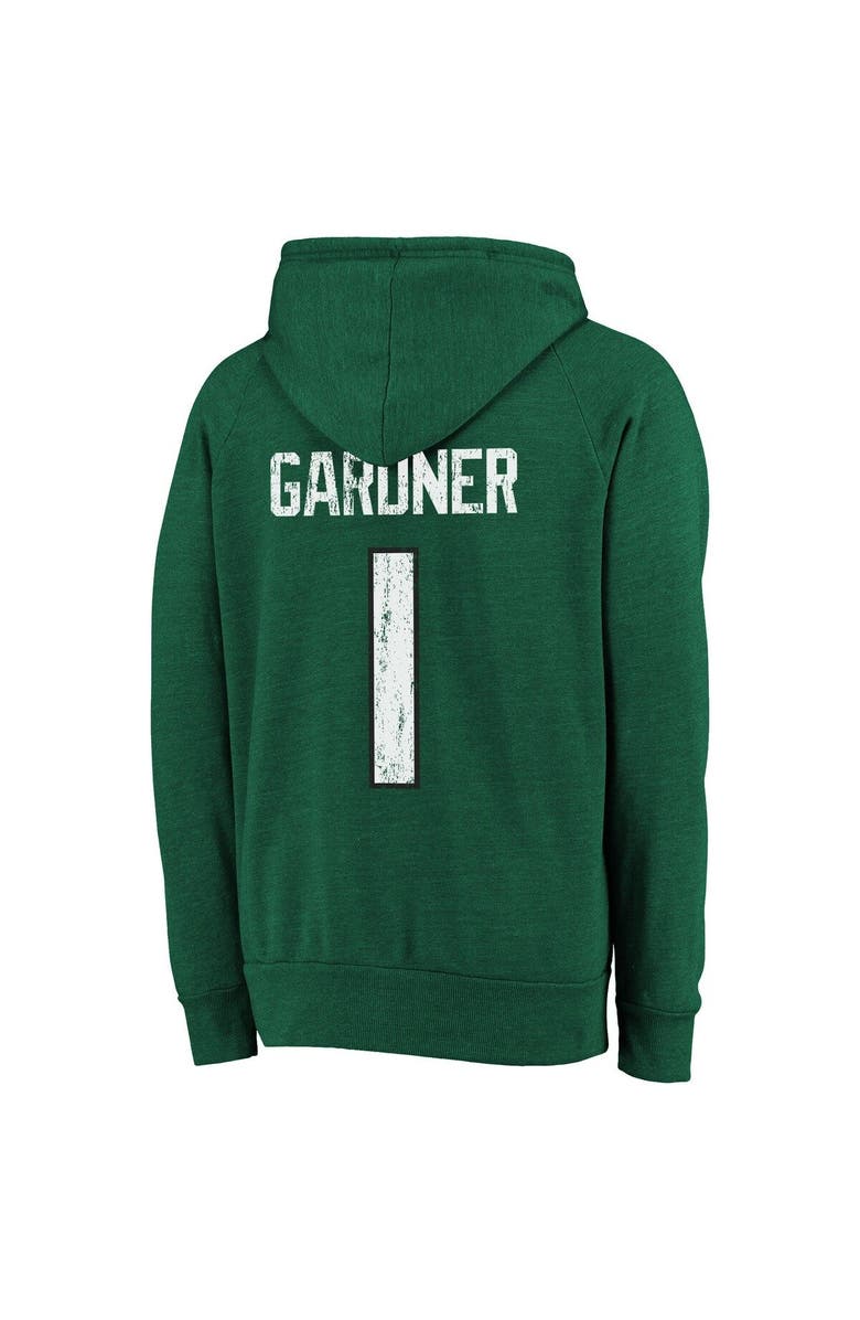 Majestic Threads Men's Majestic Threads Ahmad Sauce Gardner Green New York Jets Name & Number Tri-Blend Pullover Hoodie, Alternate, color, 