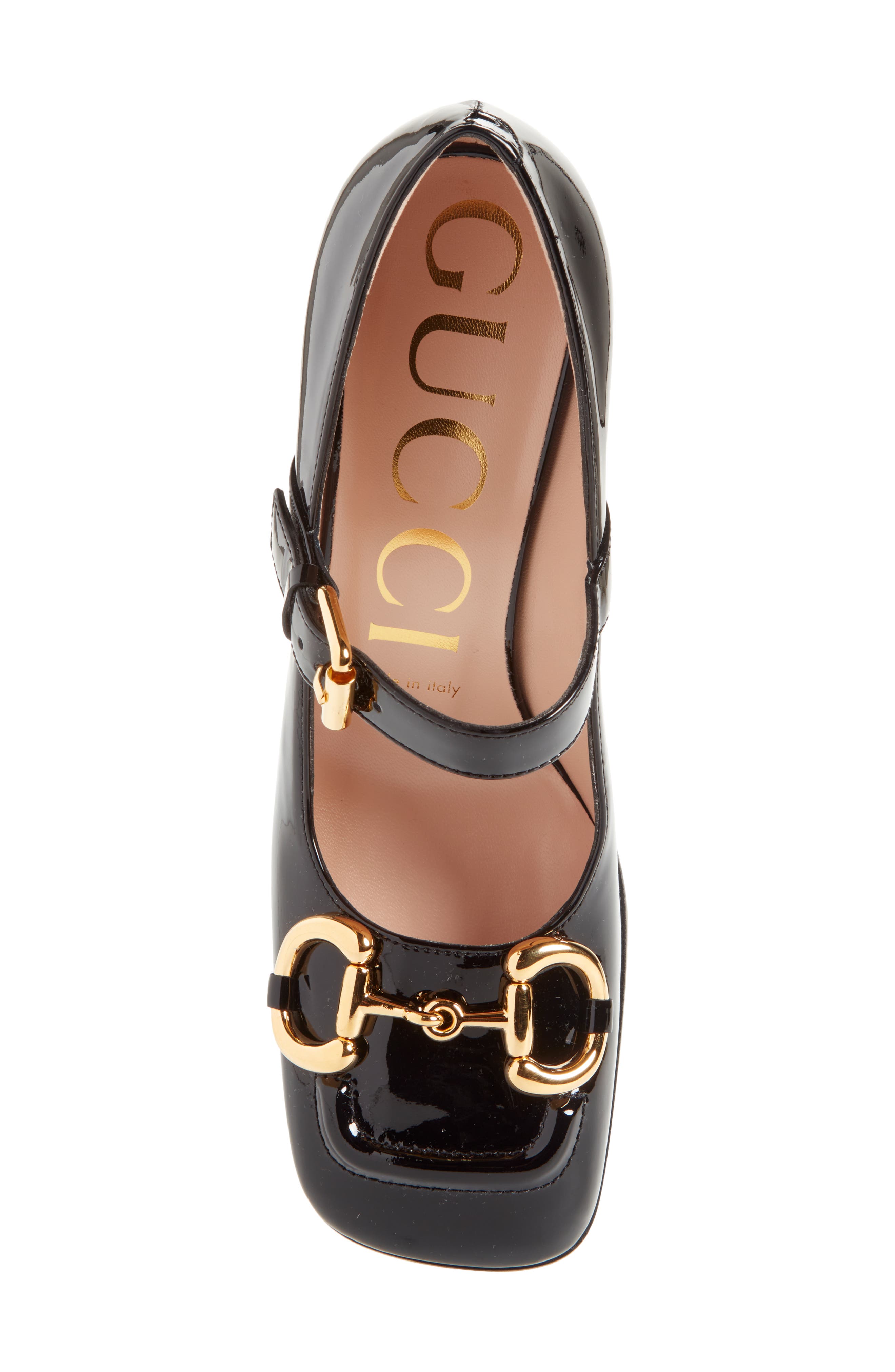 Horsebit Patent Leather Mary Jane Pump, Alternate, color, NERO