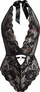 Coquette Lace Open Gusset Teddy