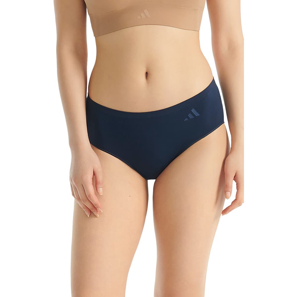Adidas Originals Set Of 3 Hipster Briefs In Blue