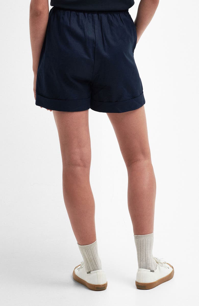 Barbour Elsden Tie Waist Shorts, Alternate, color, Navy