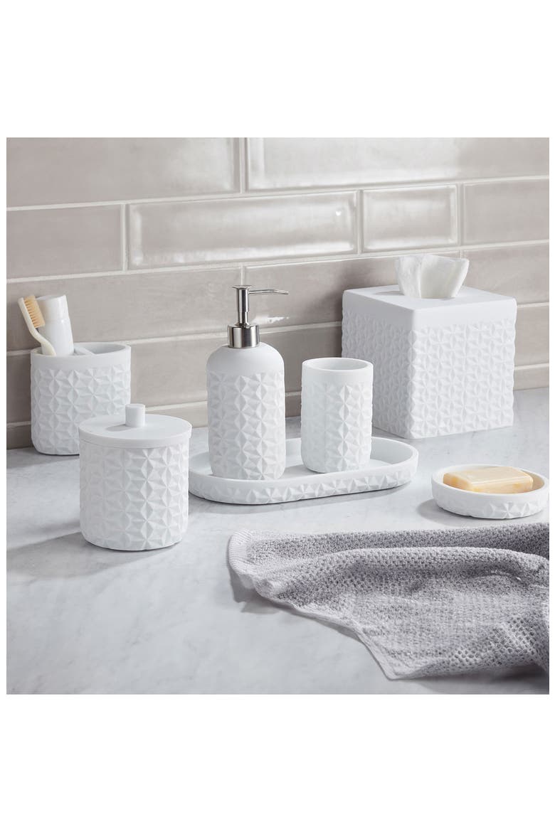 Quilted Amenity Tray, Alternate, color, WHITE