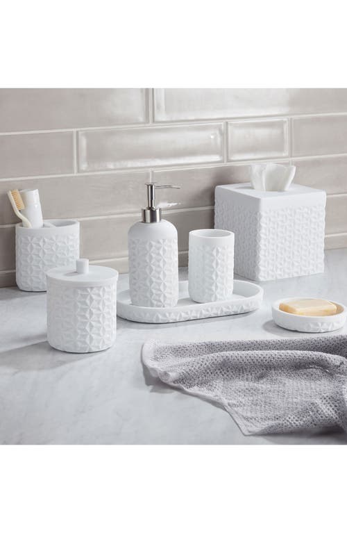 Roselli Trading Company Quilted Amenity Tray In White