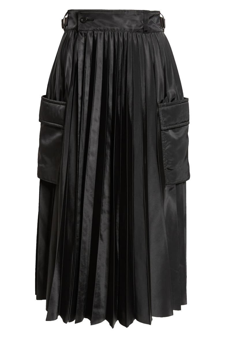 Pleated Cargo Midi Skirt (Women) | Nordstrom