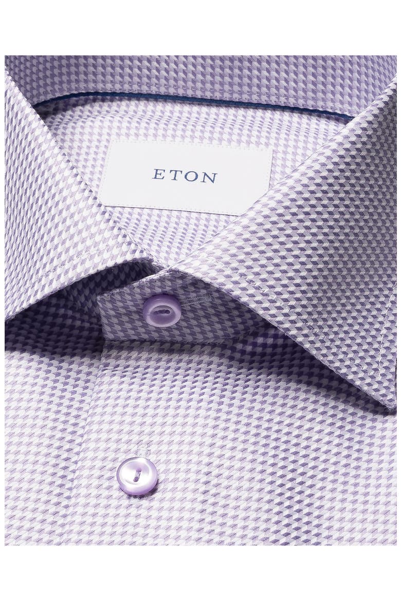 Contemporary Fit Houndstooth Dress Shirt, Alternate, color, LIGHT PURPLE
