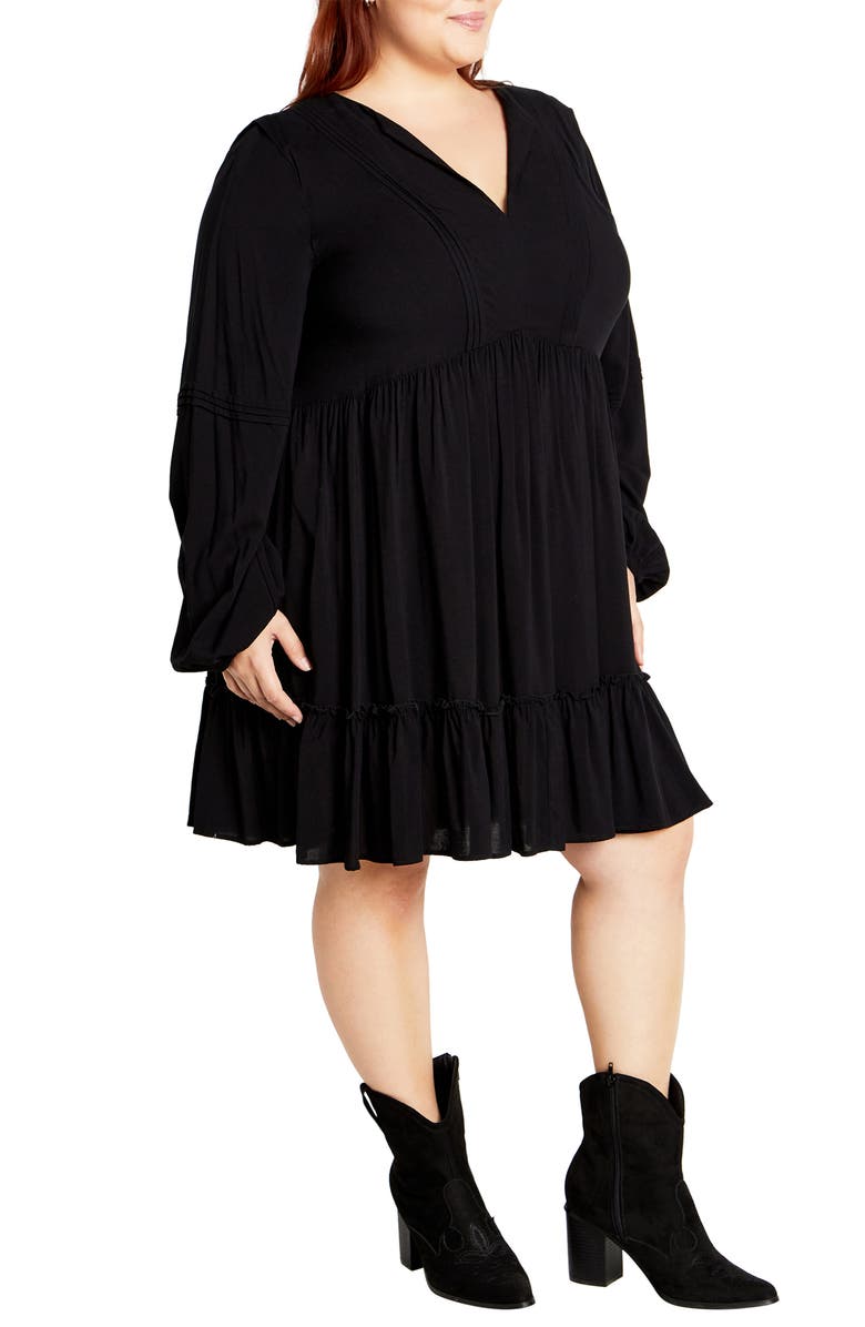 City Chic Alinda Long Sleeve Dress, Alternate, color,