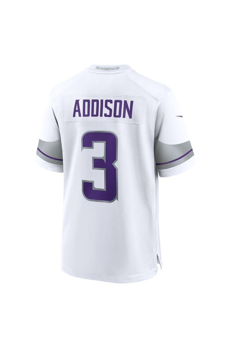 Men's Nike Jordan Addison White Minnesota Vikings Alternate Game Player Jersey, Alternate, color, White