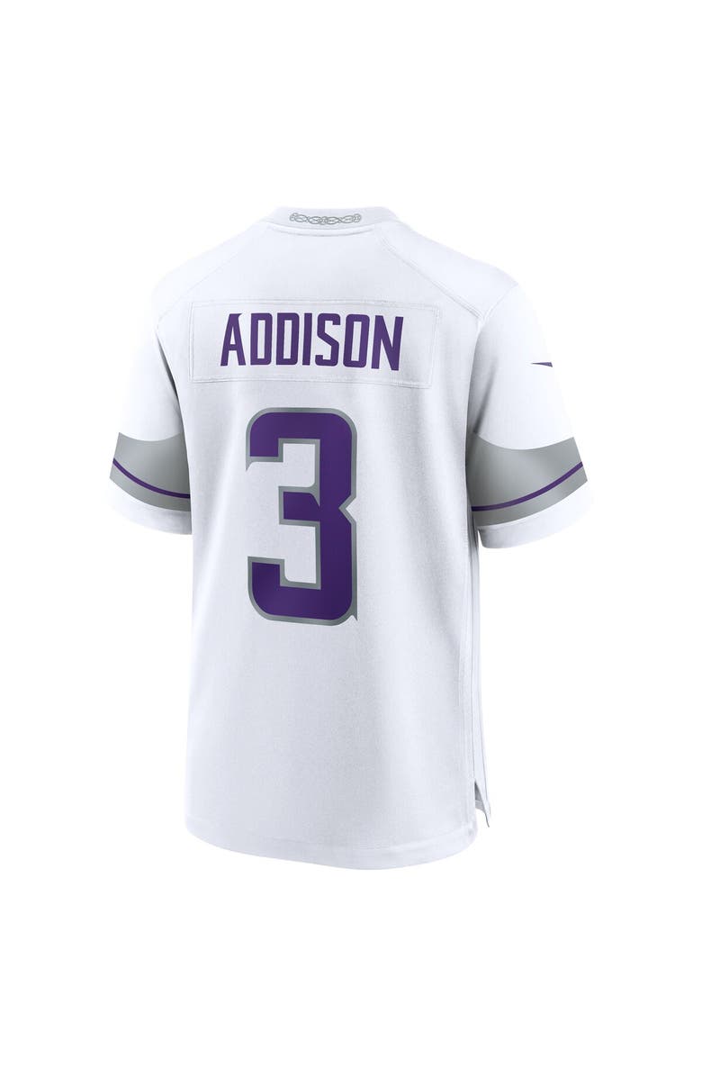 Nike Men's Nike Jordan Addison White Minnesota Vikings Alternate Game Player Jersey, Alternate, color, White
