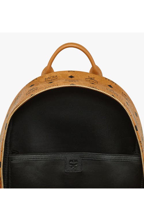 Mcm Stark Side Studs Backpack In Brown