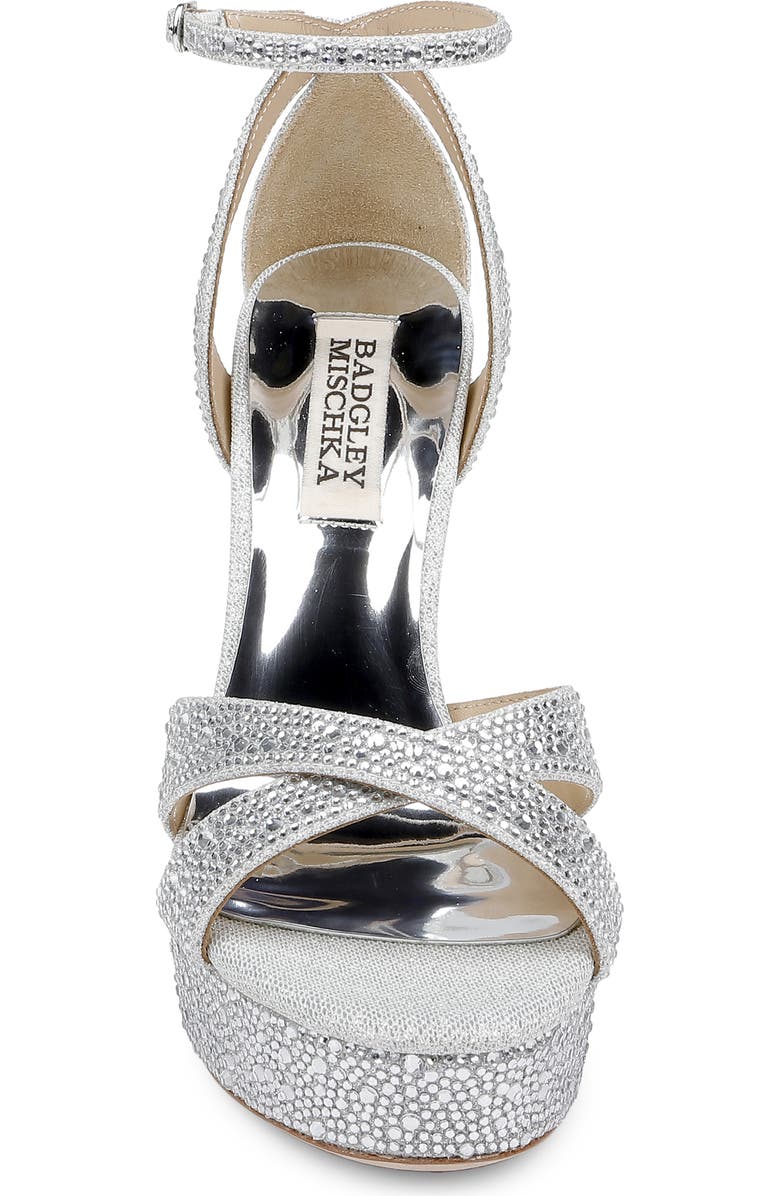 Badgley Mischka Collection Fizzy Ankle Strap Platform Sandal, Alternate, color,