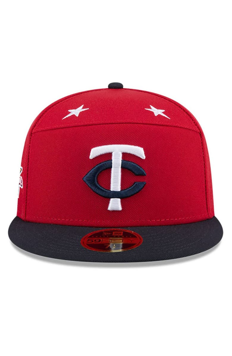 New Era Men's New Era Red/Navy  Minnesota Twins 2025 MLB All-Star Game Side Patch 59FIFTY Fitted Hat, Alternate, color, 