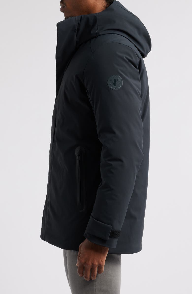 Save The Duck Wilder Bib Inset Water Repellent Hooded Parka, Alternate, color,