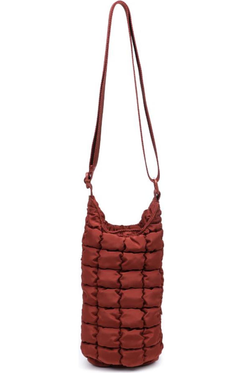 Sol and Selene Let It Flow - Quilted Puffer Bag, Alternate, color, Rust