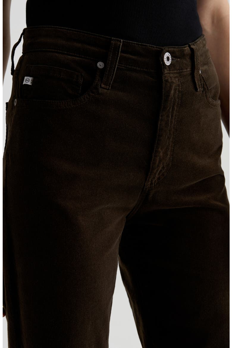 Kora High Waist Wide Leg Corduroy Jeans, Alternate, color, RICH UMBER