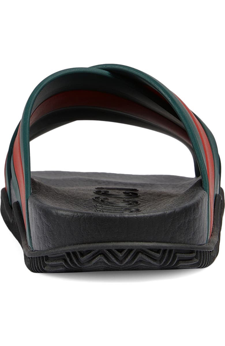 Gucci Agrado Web Stripe Slide Sandal, Alternate, color,