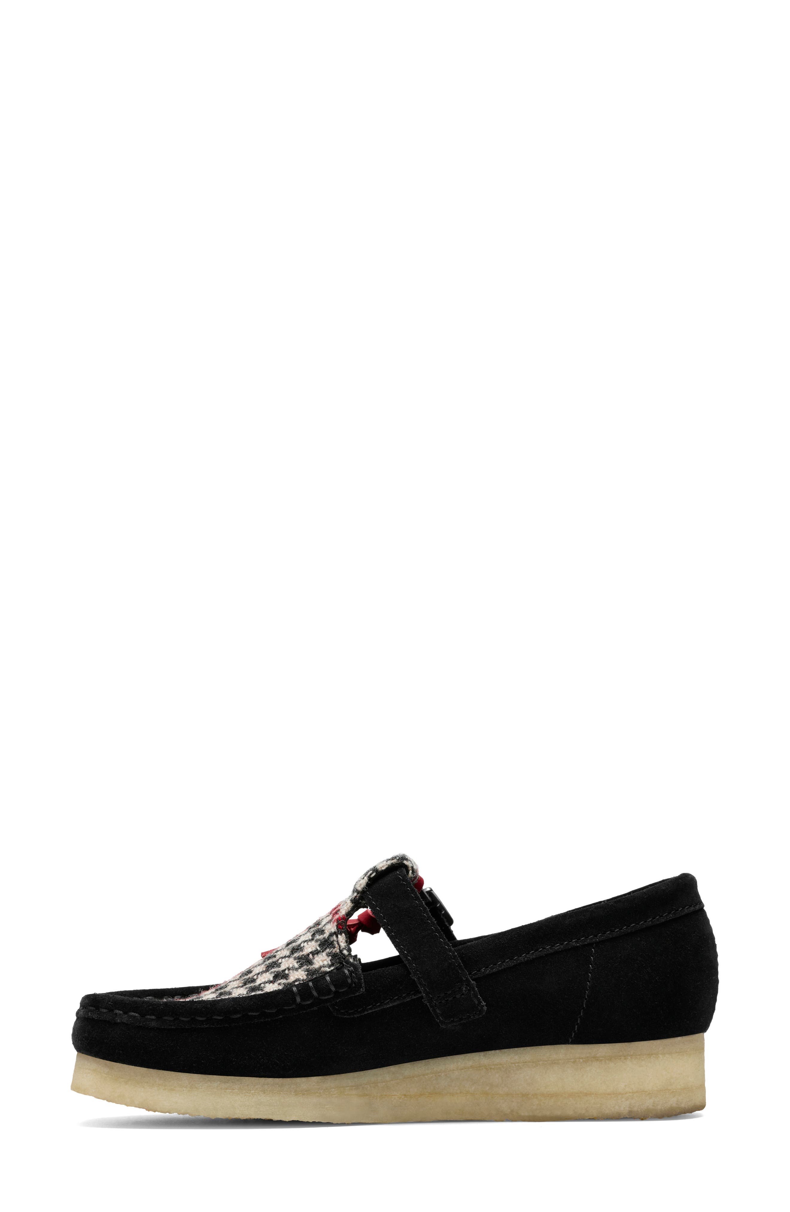 Clarks<sup>®</sup> Originals Wallabbe T-Bar Loafer, Alternate, color, Black Tweedcombi