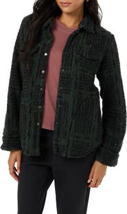 O'Neill Zuma High Pile Plaid Shirt Jacket