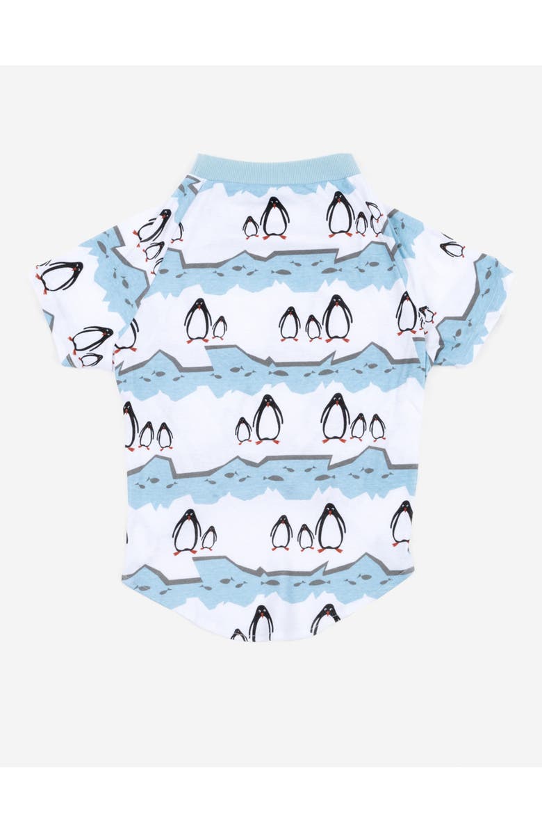 Leveret Dog Cotton Matching Family Holiday Pajamas, Alternate, color, Penguin