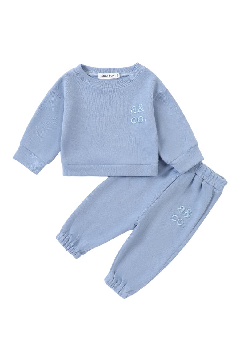 Sweatshirt & Sweatpants Set, Main, color, BLUE