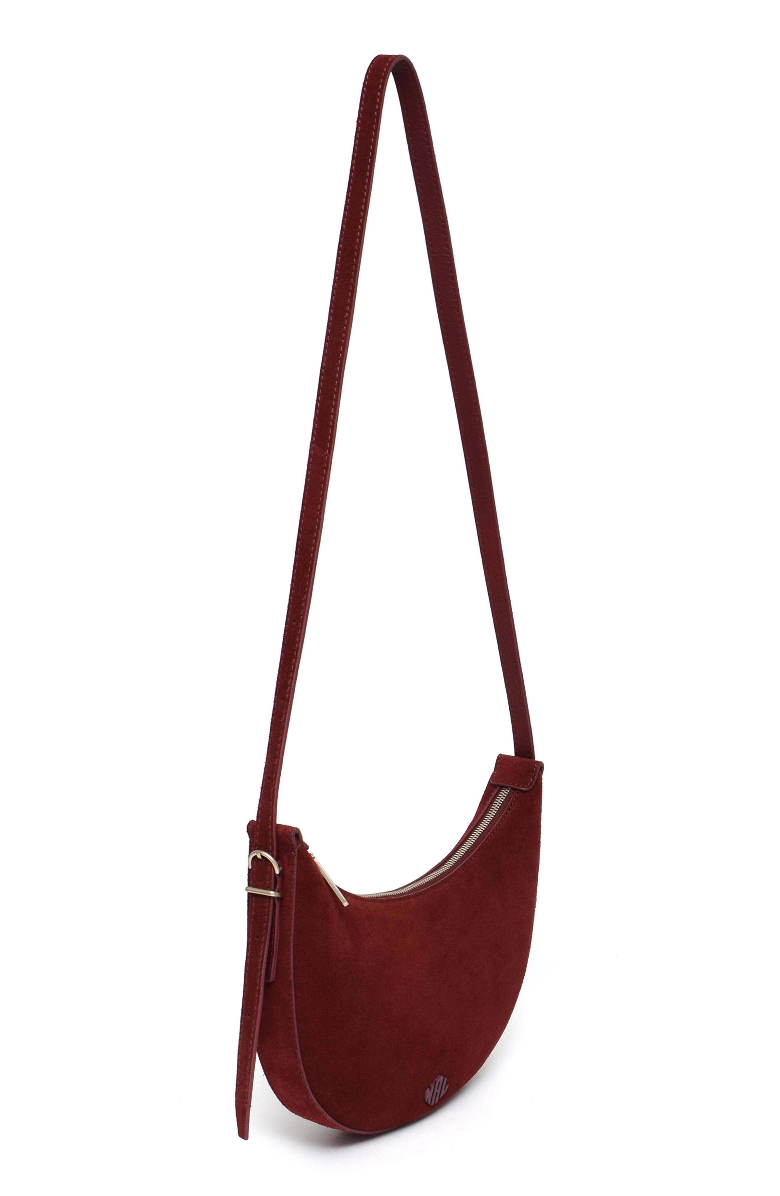 New Amsterdam Leatherworks Silas Crossbody Bag, Alternate, color, Claret
