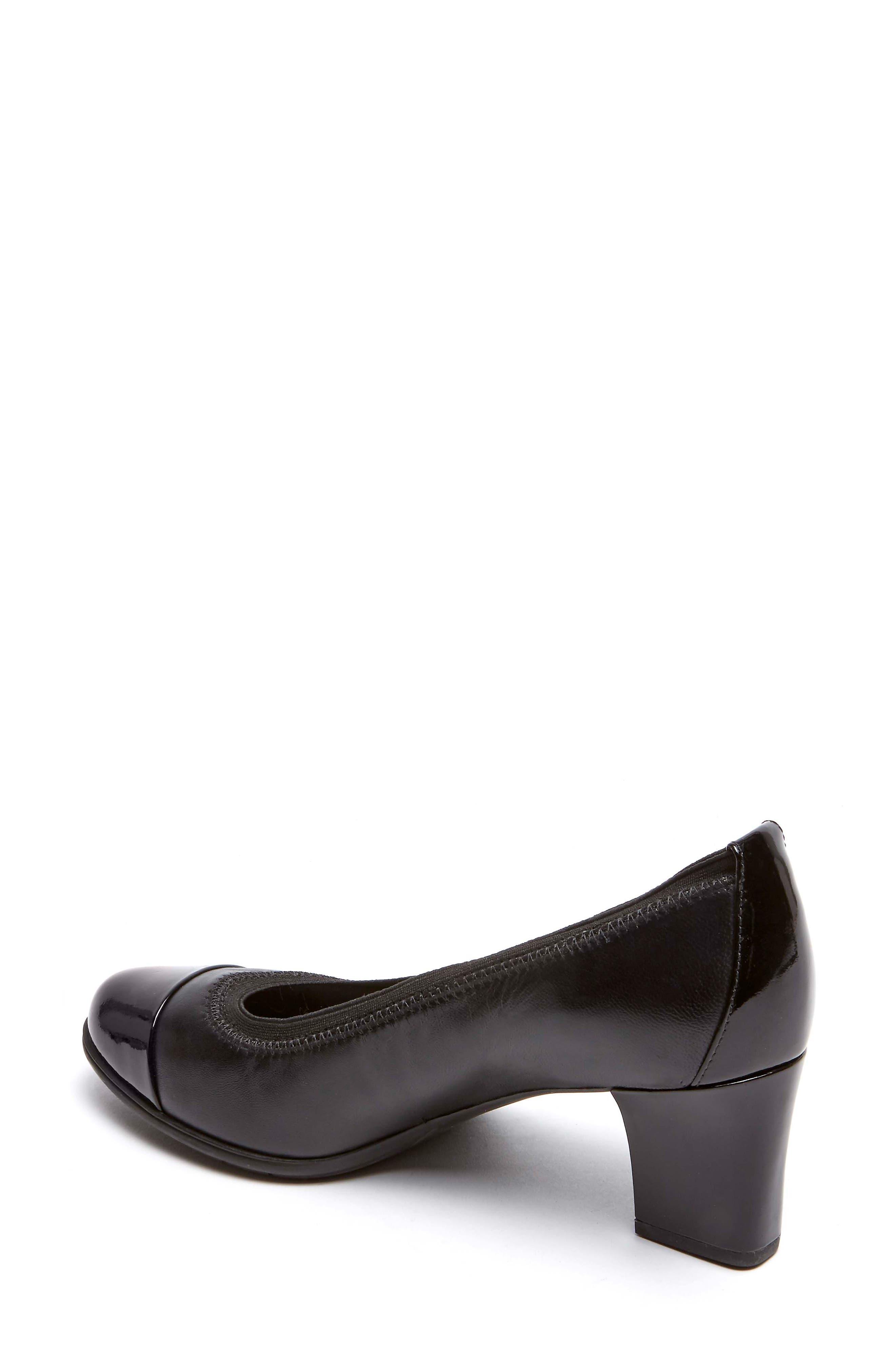 Rockport Esty Luxe Cap Toe Pump, Alternate, color, 