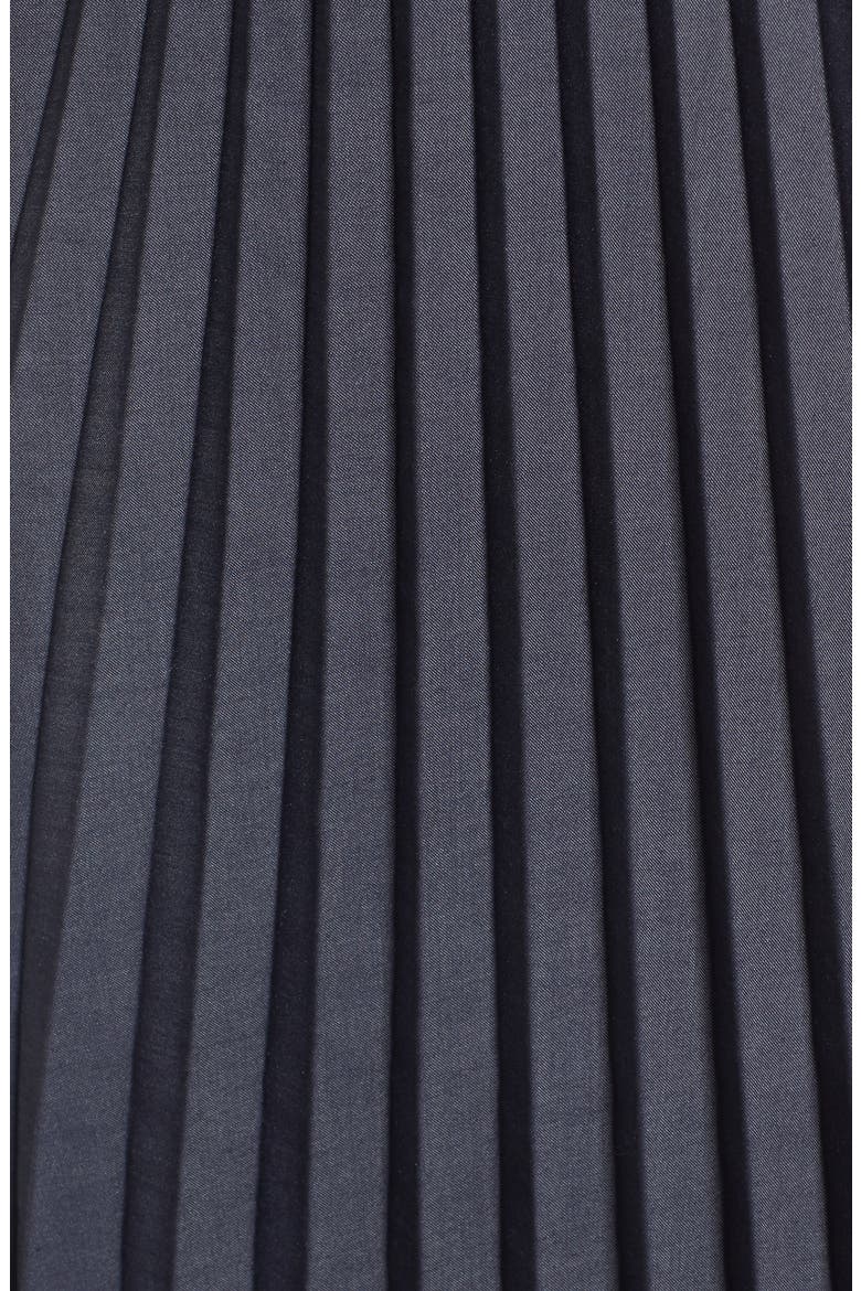 PLEATED MIDI SKIRT, Alternate, color, NAVY INDIGO