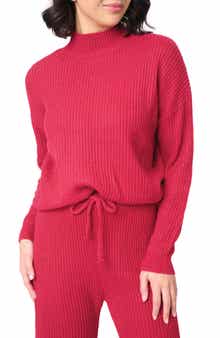 Gigi Rib Mock Neck Sweater