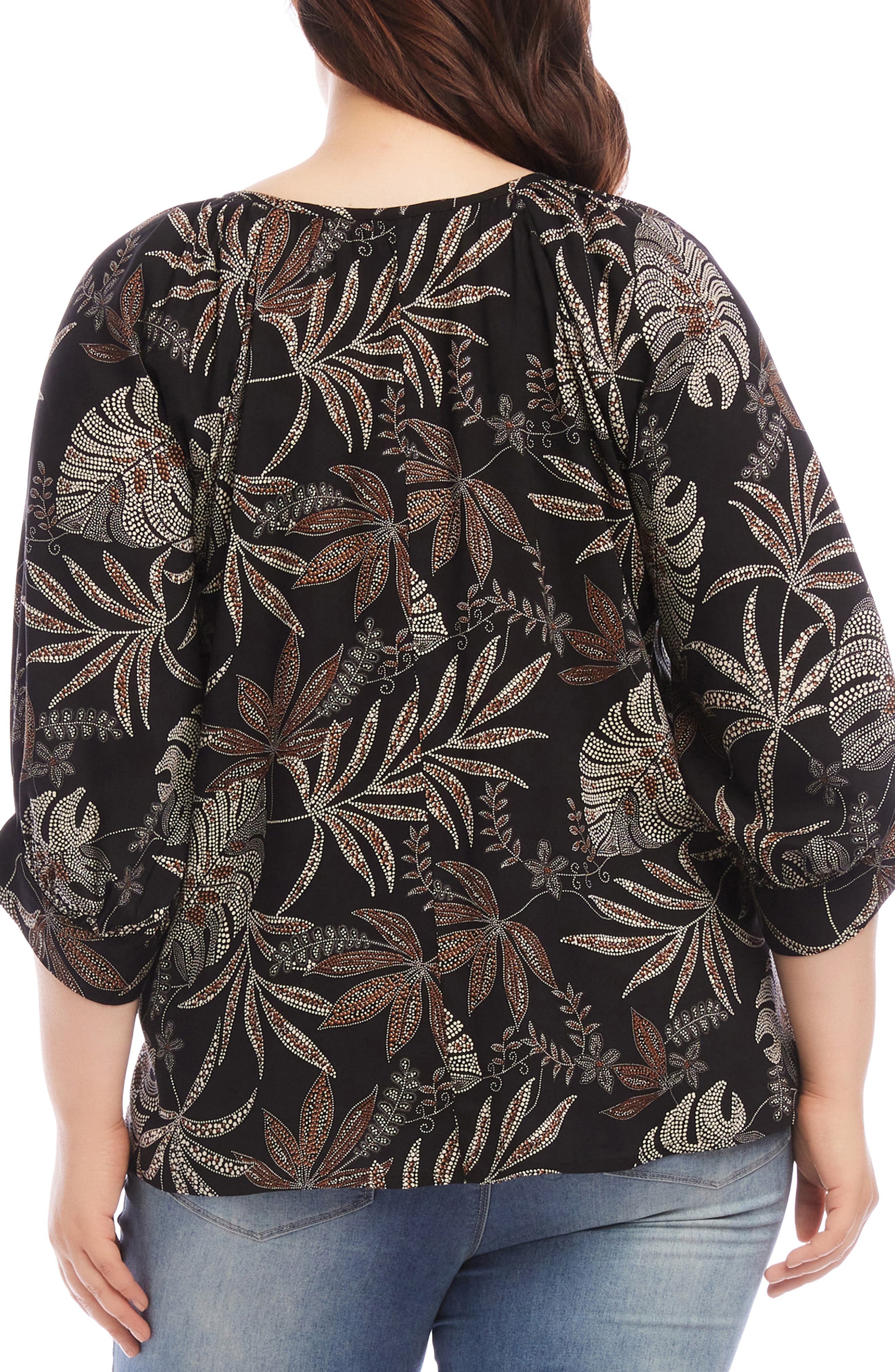 Beaded Blouson Sleeve Top - image 2