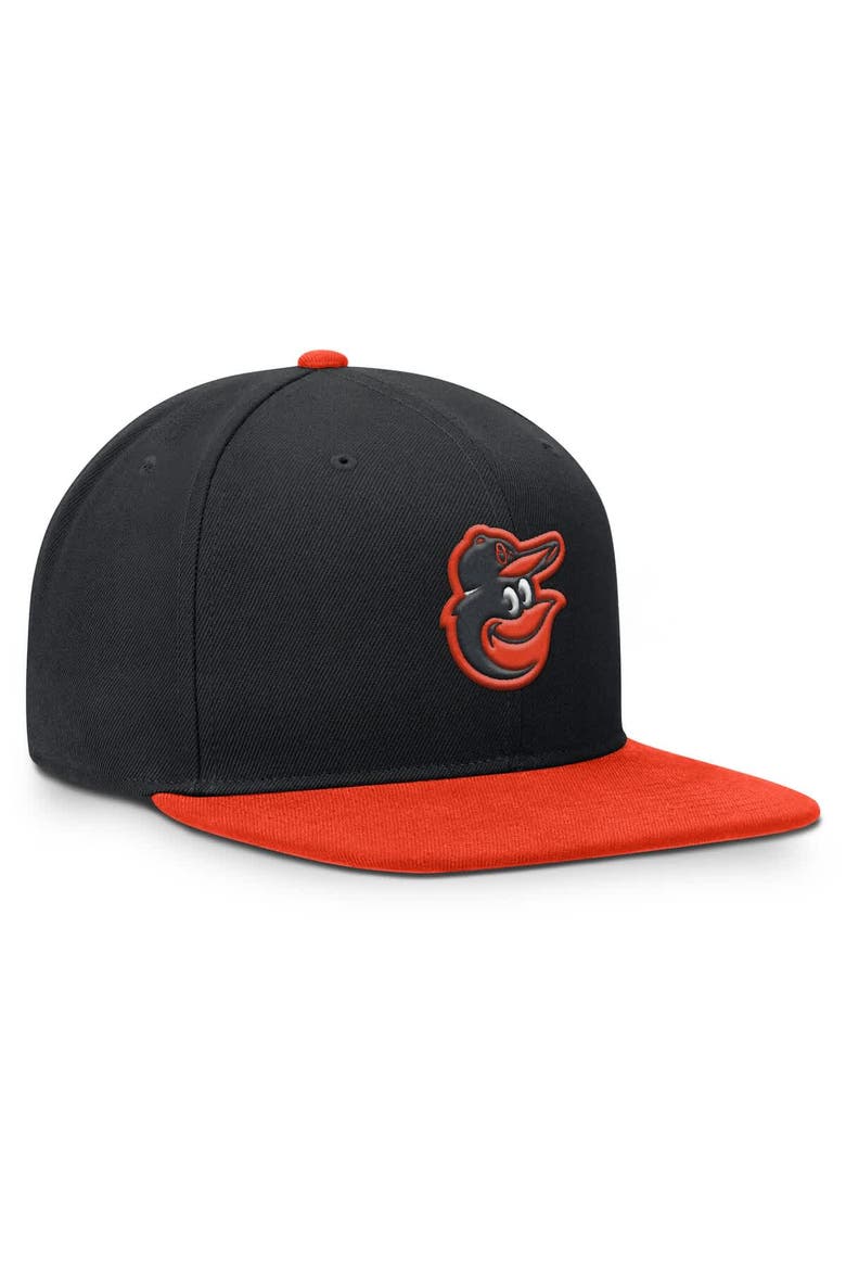 Men's Nike  Black/Orange Baltimore Orioles Primetime Pro Dri-FIT Snapback Hat, Alternate, color, Black