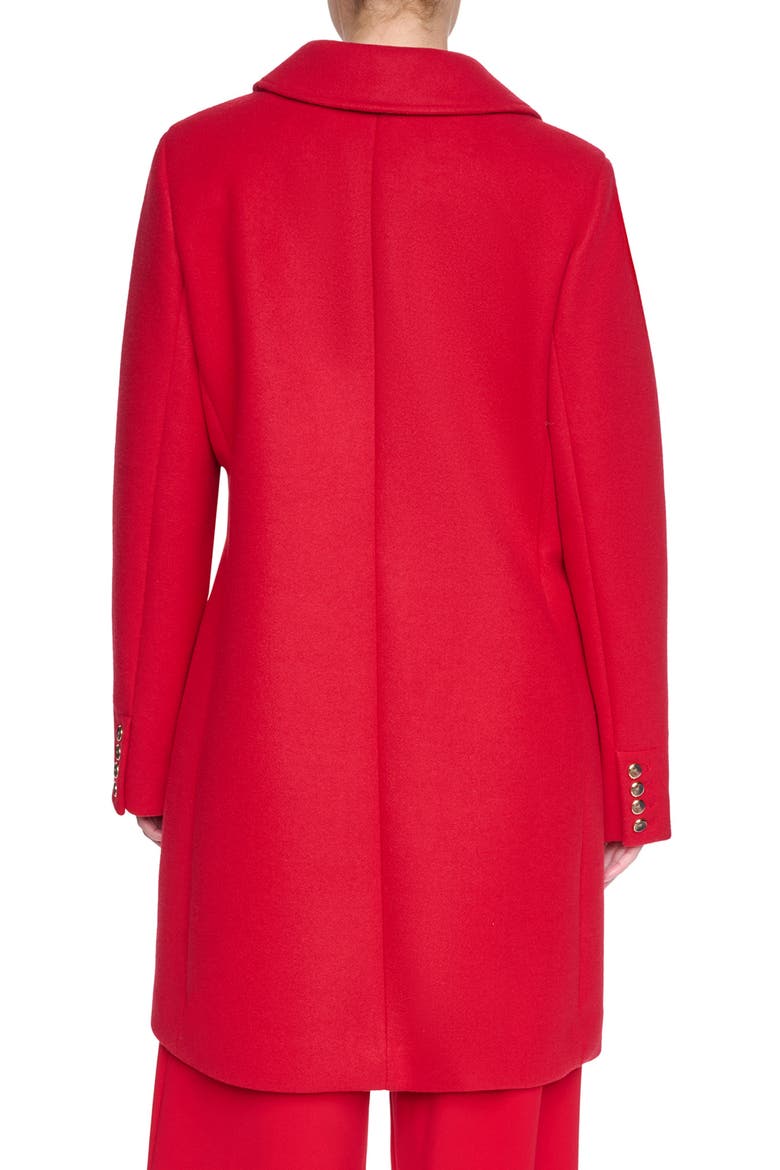 Faux Wool Walker Coat, Alternate, color, RED