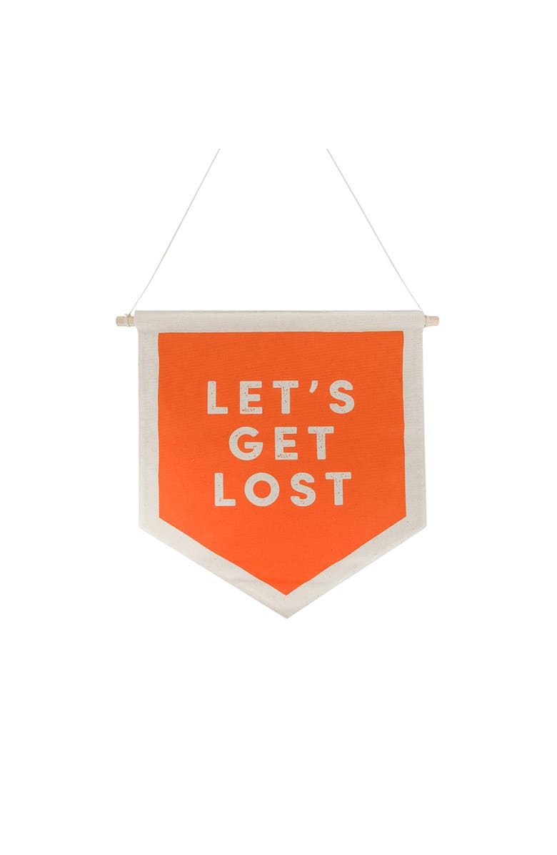 Daydream Society Camp Explorer Lets Get Lost Canvas Banner, Main, color, Assorted Pre-Pack