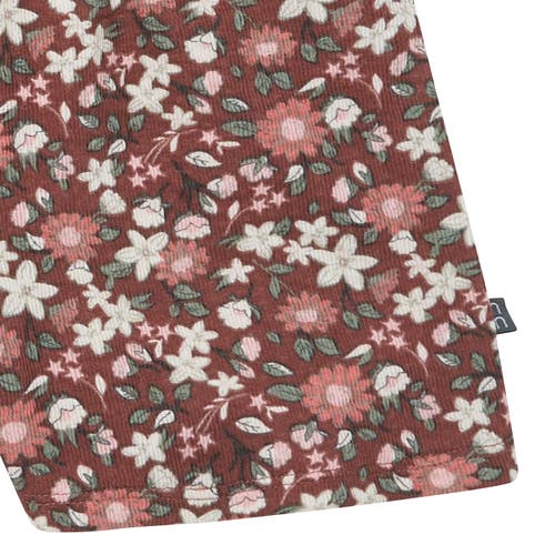 Modern Moments™ By Gerber Sleeveless Ruffle Romper In Brown Star Floral